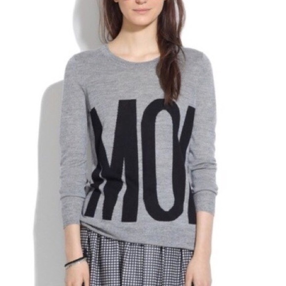 Madewell Sweaters - Madewell MOI Merino Wool Gray Sweater
